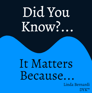 Did You Know?... It Matters Because...